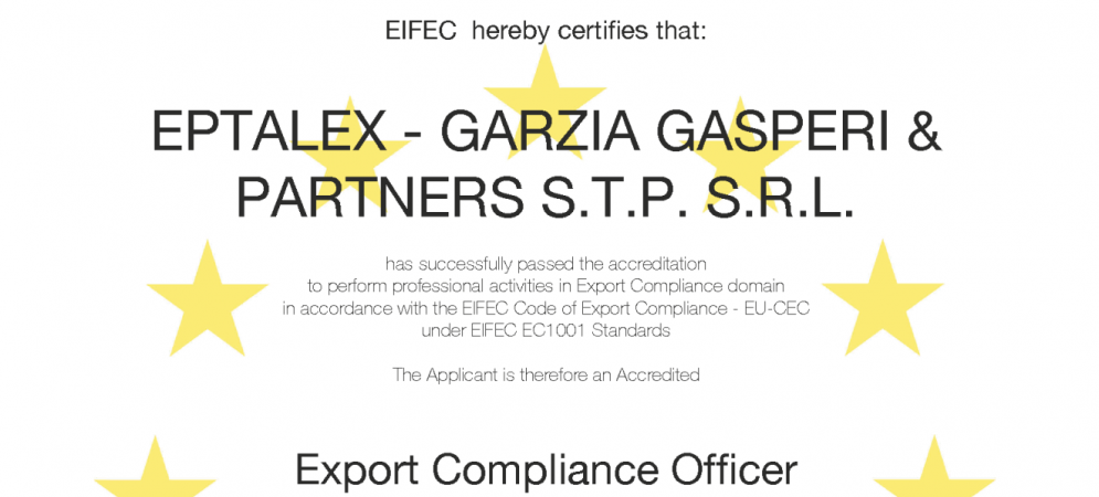 EIFEC Export Compliance Officer 