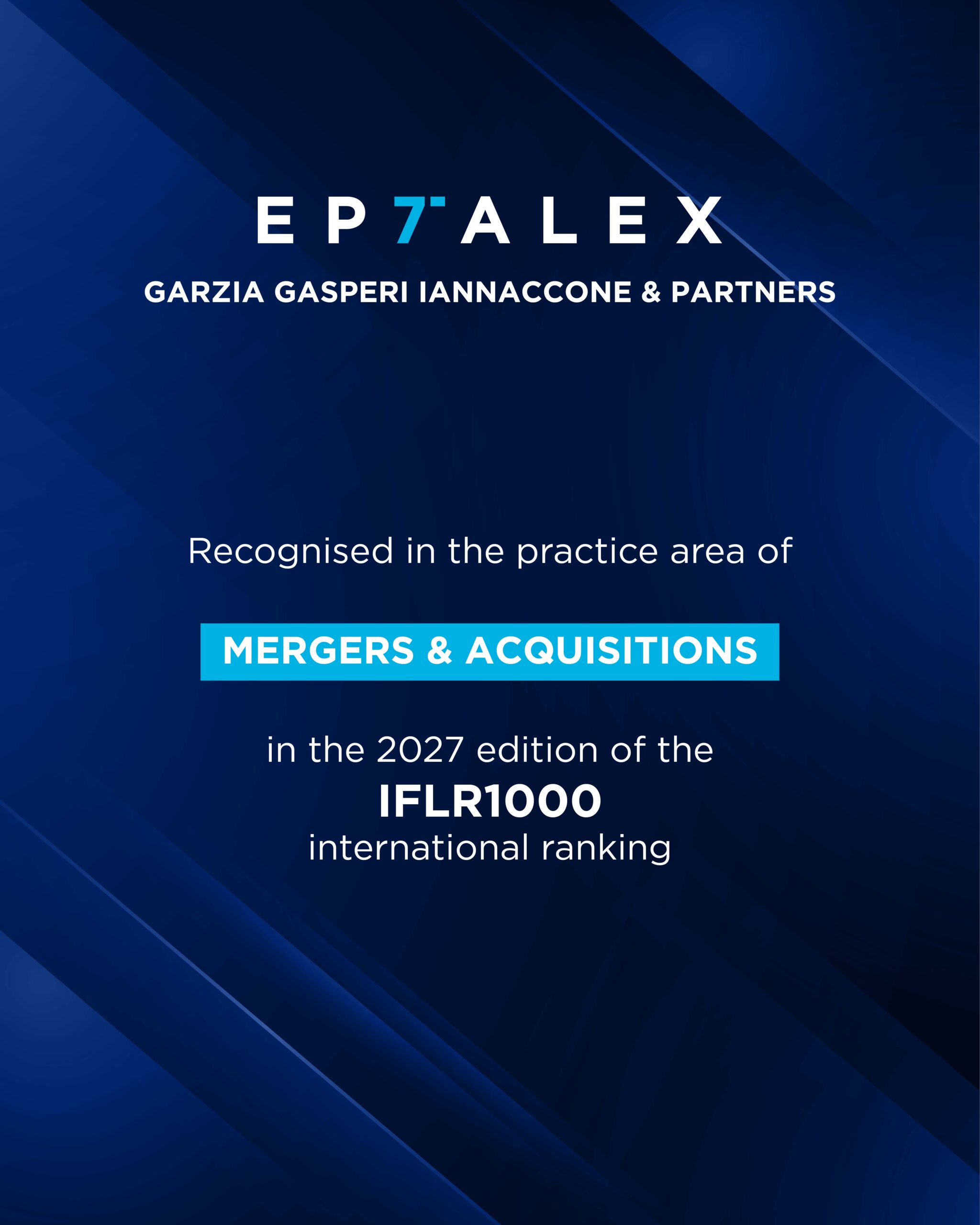 Eptalex recognised in the IFLR1000 Rankings for M&A